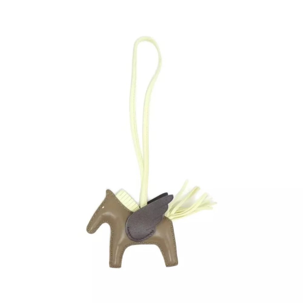 Authentic HERMES Rodeo Pegasus Bag Charm PM 083010CA #260-007-051-5169